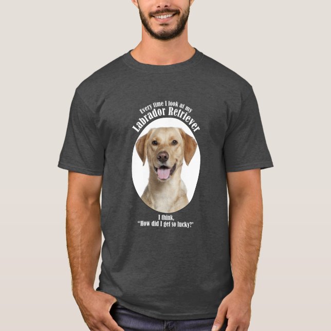 T-shirt Lucky Yellow Lab (Devant)