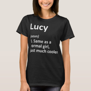 T-shirt LUCY Définition Personnalized Nom Funny Birthday G