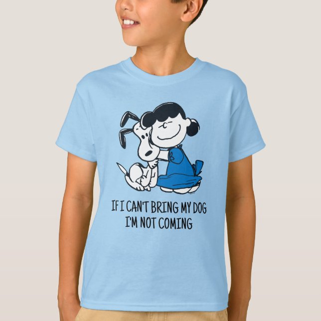 T-shirt Lucy Hugging Snoopy (Devant)