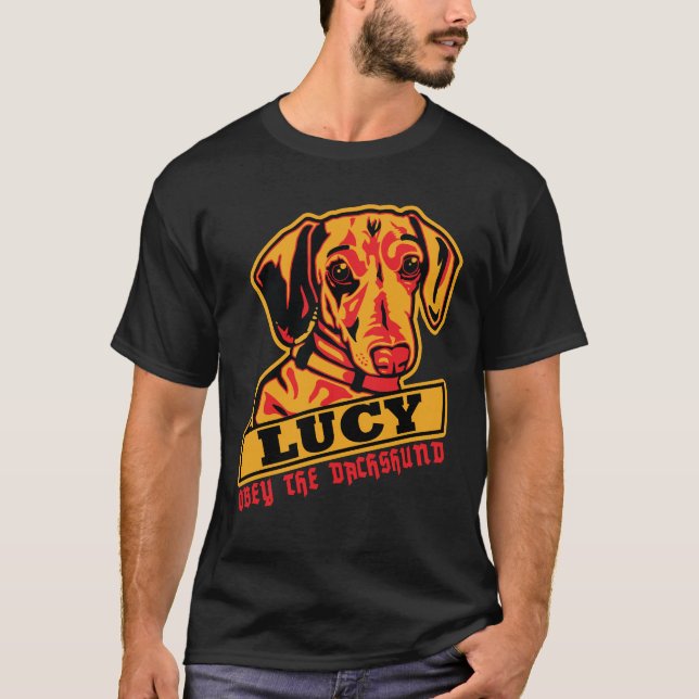 T-shirt Lucy la chemise de teckel (Devant)
