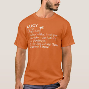 T-shirt Lucy Name Lucy Definition Lucy Femme Name Lucy Me