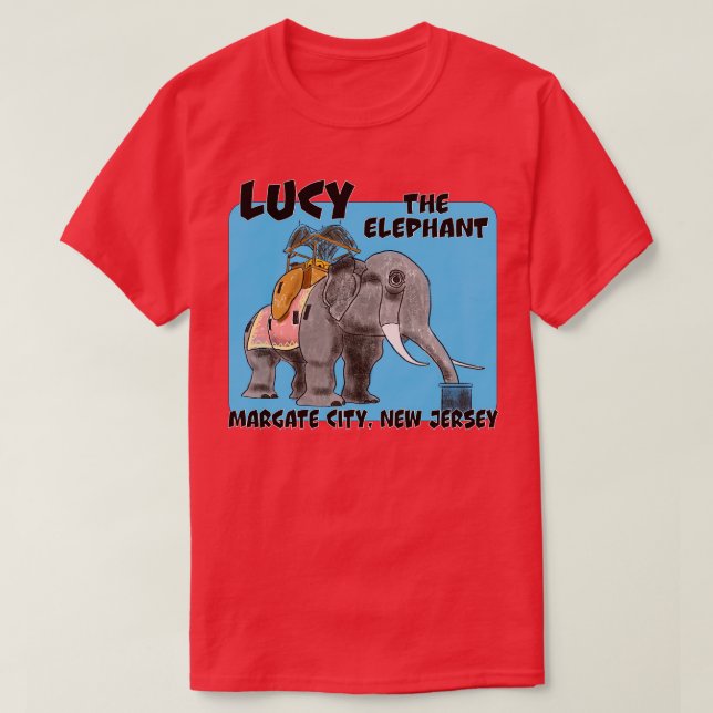 T-shirt Lucy The Elephant Jersey Shore (Design devant)