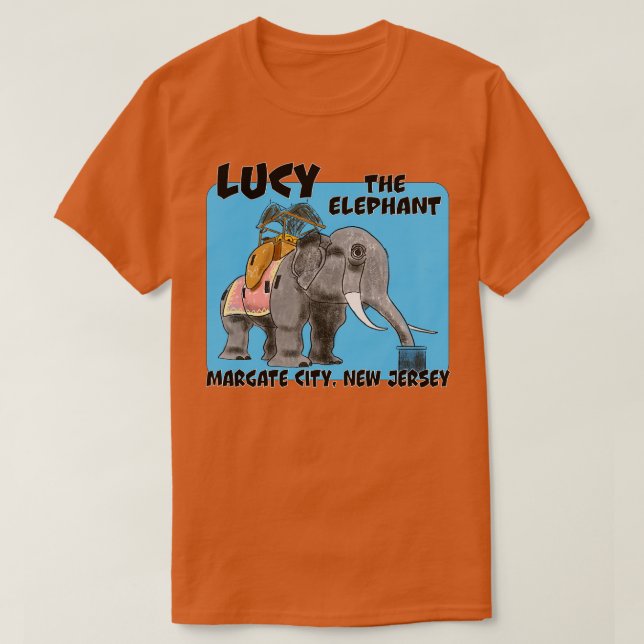 T-shirt Lucy The Elephant Jersey Shore (Design devant)