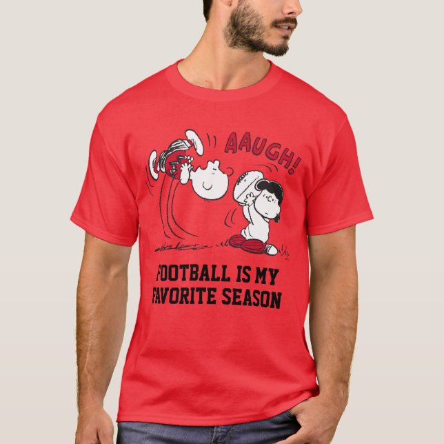 T-shirt Lucy Tue Way Football De Charlie Brown (Devant)