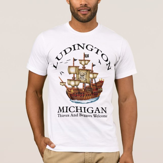 T-shirt Ludington Michigan 2 (Devant)
