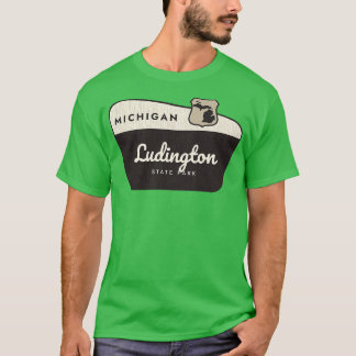 T-shirt Ludington State Park Michigan Affiche de bienvenue
