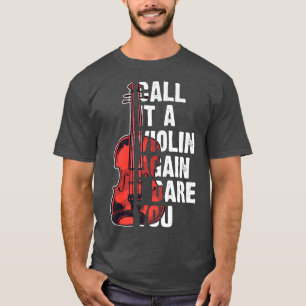 T-shirt ludique chemises violon l'appelle encore violon i