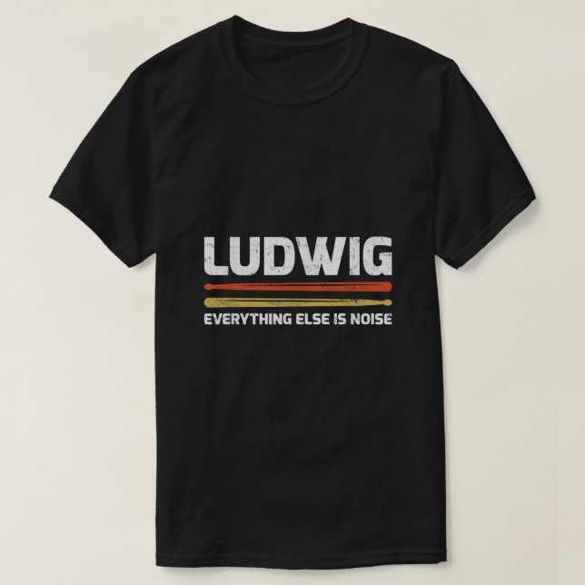 T-shirt Ludwig Tout Le Reste Est Bruit Musique Classique D (Design devant)