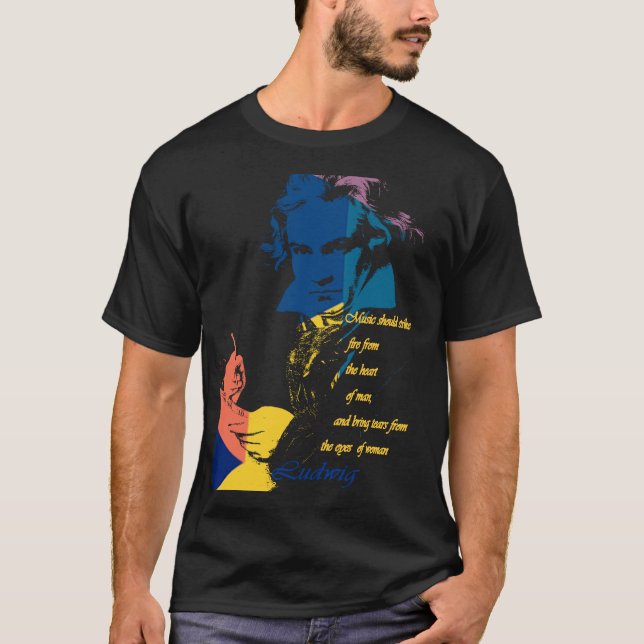 T-shirt Ludwig van Beethoven (Devant)