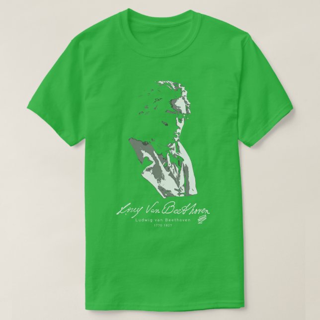 T-shirt Ludwig van Beethoven Musique classiquePiano 3 (Design devant)