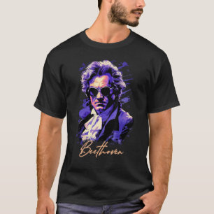 T-shirt Ludwig van Beethoven Musique Pianiste Symphonie Co