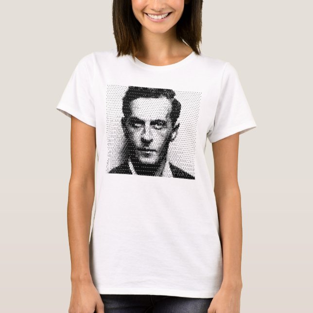 T-shirt Ludwik Wittgenstein raster portrait (Devant)