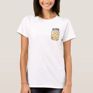 T-shirt Lueur Capturée : Des lucioles mignonnes sourient