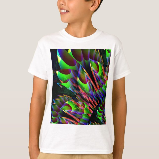 T-shirt Lueur dans l'Abstract.JPG foncé (Devant)