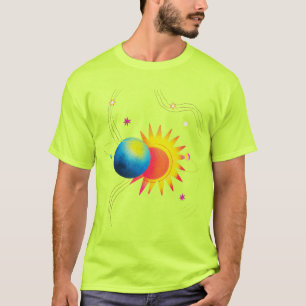 T-shirt Lueur d'éclipse cosmique.