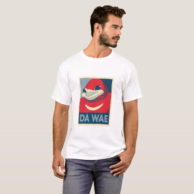 T-shirt l'ugandan frotte avec le poing des wae du DA (Devant entier)