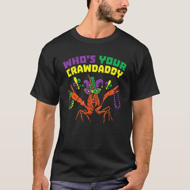T-shirt Lui Déchirer Votre Crawdaddy Crawfish Jester perle (Devant)