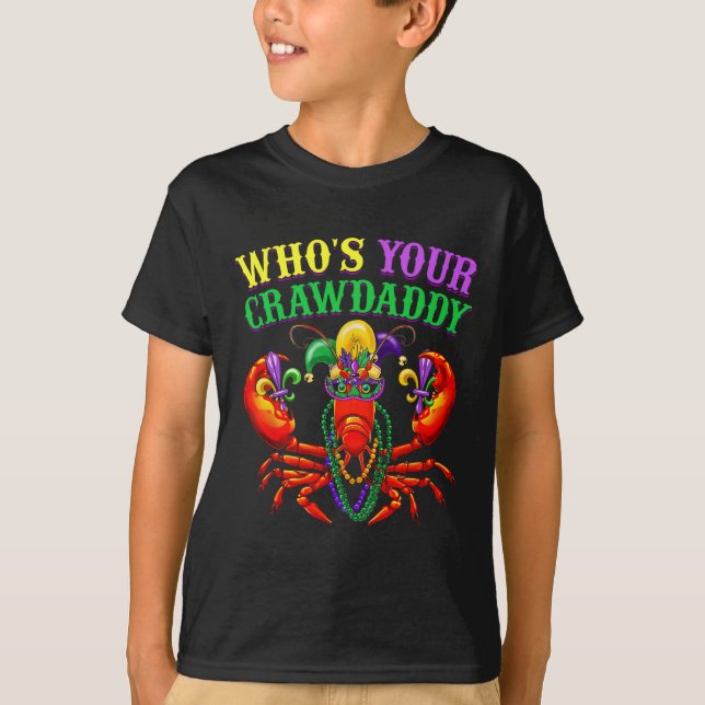 T-shirt Lui Déchirer Votre Crawdaddy Crawfish Jester perle (Devant)