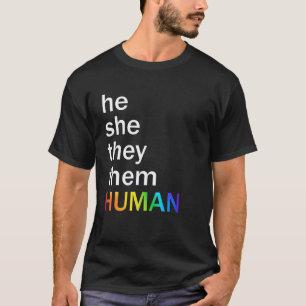 T-shirt Lui Ils Eux Homme LGBTQ Pride Hommes Femmes