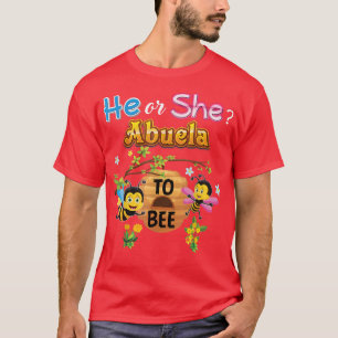 T-shirt Lui Ou Elle Abuela À Être Sexe Révéler Bébé Moth