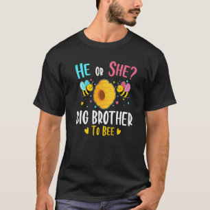 T-shirt Lui Ou Elle Big Brother À Être Genre Révéler Baby 