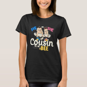 T-shirt Lui ou elle Cousin à Bee Genre Révéler Famille Béb