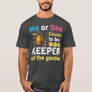 T-shirt Lui ou elle Cousin To Bee Keeper de la révélation 