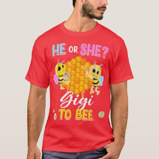 T-shirt Lui Ou Elle Gigi À Être Sexe Révéler Baby shower P