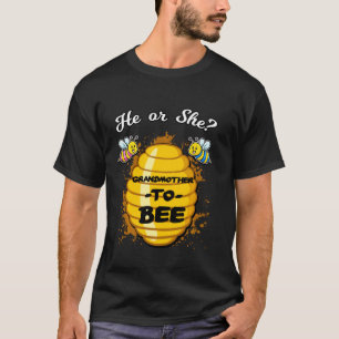 T-shirt Lui Ou Elle Grand-Mère À Être Genre Bébé Révèle Un