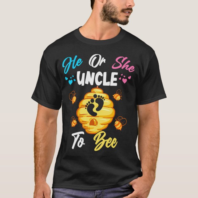 T-shirt Lui Ou Son Oncle À Être Genre Révéler Le Bébé Anno (Devant)