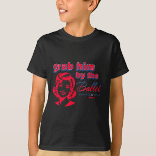T-shirt Lui Par Le Ballot Kamala 2024 Funny Harris Électio