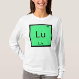 T-shirt Luis Nom Élément de chimie Tableau périodique