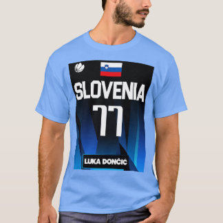 T-shirt Luka Doncic 2021 Slovénie Jersey Fan Design