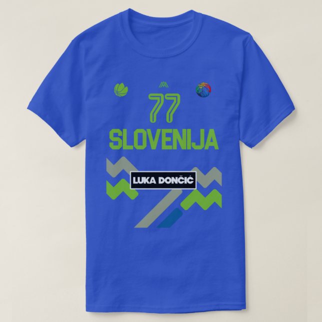 T-shirt Luka Doncic Slovénie Jersey Fan Design1 (Design devant)