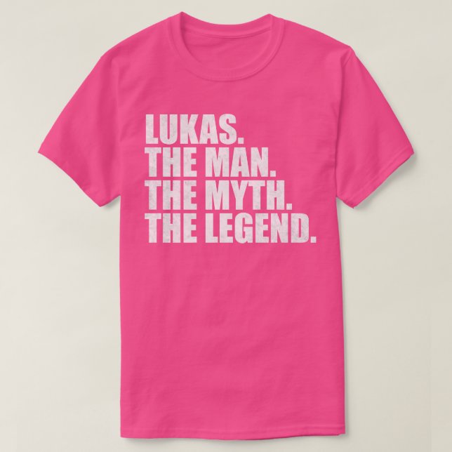 T-shirt Lukas Lukas Nom Lukas prénom (Design devant)
