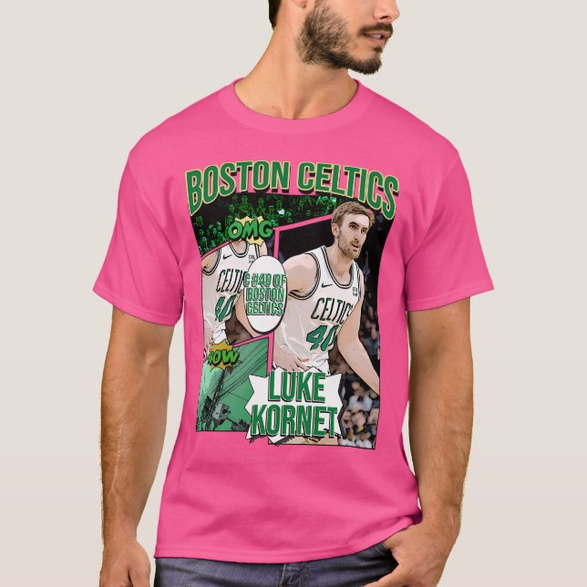 T-shirt Luke Kornet Basketball Art Celtics (Devant)