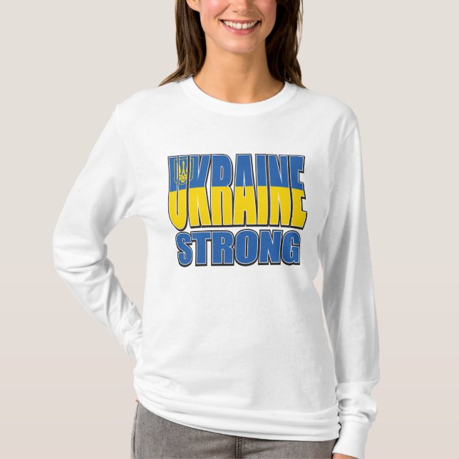 T-shirt L'Ukraine est forte (Devant)