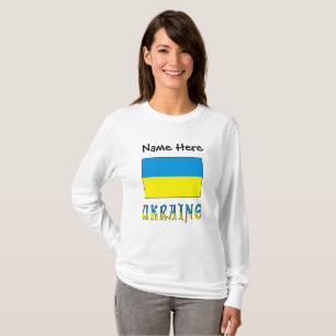 T-shirt L'Ukraine et le drapeau ukrainien T pour femmes pe