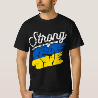 T-shirt L'Ukraine Rétro Drapeau Fort Ukraine Vintage Pour