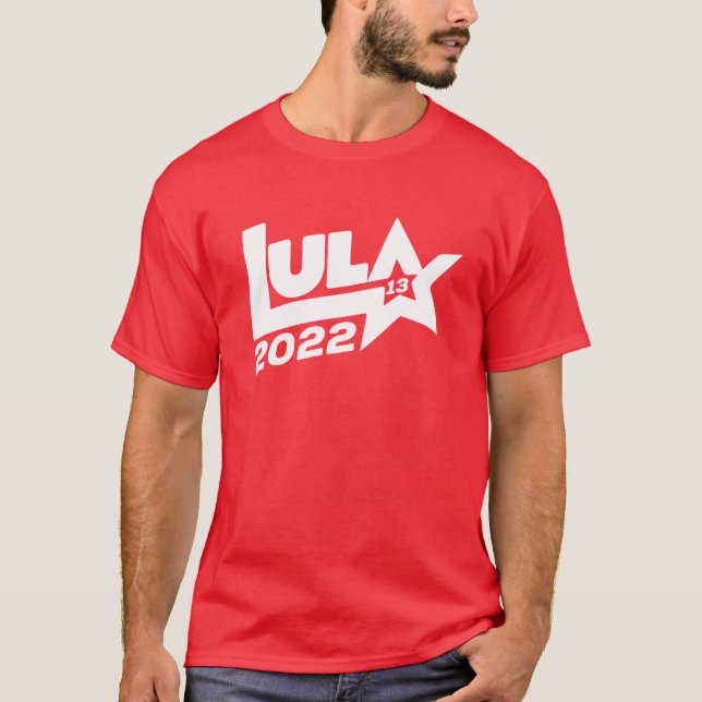 T-shirt Lula 2022 13 PT eleições presidenciais Brasil 2022 (Devant)