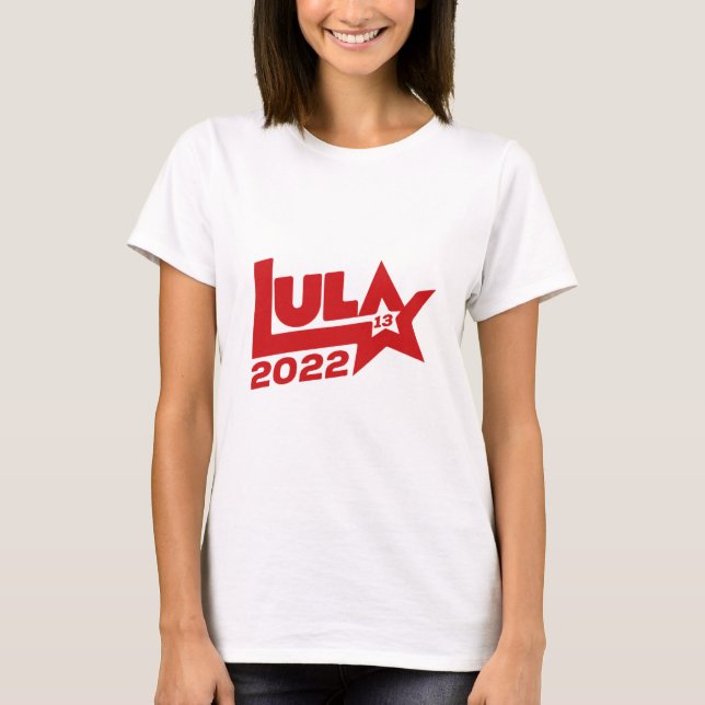 T-shirt Lula 2022 13 PT Presidente Brasil (Devant)