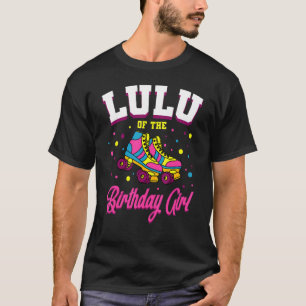 T-shirt Lulu De L'Anniversaire Fille Roller Patins Anniver