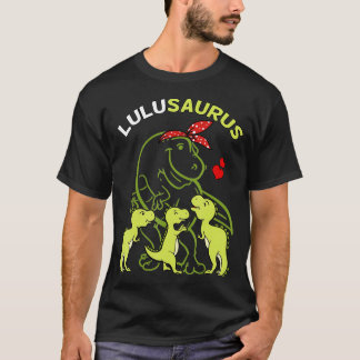 T-shirt Lulusaurus Lulu Tyrannosaurus Dinosaur Da de la mè