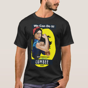 T-shirt Lumbee Une Indienne Amérindienne N'A Jamais Soumi