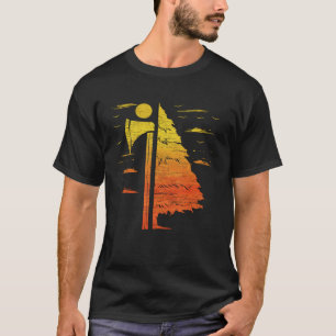 T-shirt Lumberjack Ax for Forestry Workers Forestry Works