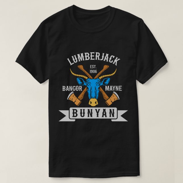 T-shirt Lumberjack Bunyan (Design devant)