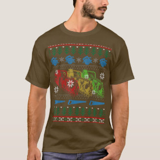 T-shirt Lumberjack laide de Noël pull Chainsaw Lover