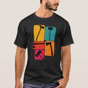 T-shirt Lumberjack Loger ax Retro