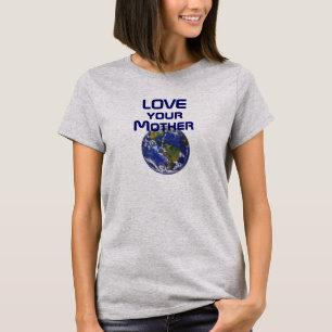 T-shirt lumière artistique "Aimez votre Terre mère