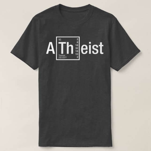 T-shirt Lumière ATheist (Design devant)